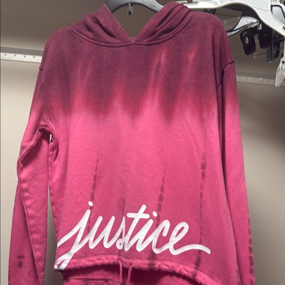 Justice Pink Gradient Hoodie